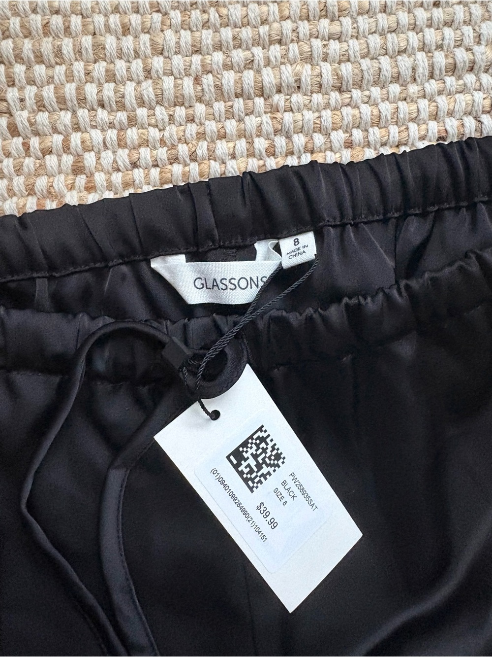Satin Drawstring Pants - Picture 4 of 4